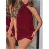 image:imageSOLY HUX Womens Halter Mini Dress Y2k Backless Bodycon Club Night Cocktail DressesPure Burgundy