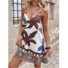 image:imageSOLY HUX Womens Summer Boho Printed Mini Dress V Neck Spaghetti Strap Flowy Vacation Cami Dresses SundressMulticoloured Printed