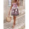 image:imageSOLY HUX Womens Summer Boho Printed Mini Dress V Neck Spaghetti Strap Flowy Vacation Cami Dresses SundressPink Printed
