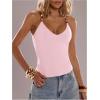image:imageSOLY HUX Womens Summer Cami Tops Slim Fit V Neck Spaghetti Strap Criss Cross Going Out Top CamisolePlain Coral Pink