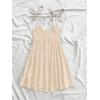 image:imageSOLY HUX Womens Tie Shoulder Y2k Cami Sun Dress Cute Spaghetti Strap Casual Summer A Line Short Mini DressesPure Apricot