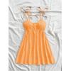image:imageSOLY HUX Womens Tie Shoulder Y2k Cami Sun Dress Cute Spaghetti Strap Casual Summer A Line Short Mini DressesPure Coral Orange