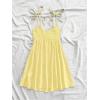 image:imageSOLY HUX Womens Tie Shoulder Y2k Cami Sun Dress Cute Spaghetti Strap Casual Summer A Line Short Mini DressesPure Light Yellow