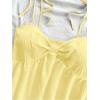image:imageSOLY HUX Womens Tie Shoulder Y2k Cami Sun Dress Cute Spaghetti Strap Casual Summer A Line Short Mini DressesPure Light Yellow