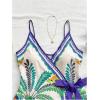 image:imageSOLY HUX Womens Tropical Print Mini Dress Summer Wrap V Neck Bow Tie Vacation DressesBlue Floral