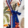 image:imageSOLY HUX Womens Tropical Print Mini Dress Summer Wrap V Neck Bow Tie Vacation DressesMulticoloured Graphic