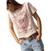 image:imageSOLY HUX Womens Y2k Graphic Tees Short Sleeve Boat Neck T Shirt Vintage Summer Tops StreetwearPink Letter