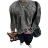 image:imageSOLY HUX Mens Camo T Shirt Long Sleeve Crew Neck Vintage Tee Tops Casual Streetwear Fall ClothesMulticolor Camo