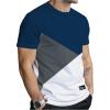 image:imageSOLY HUX Mens Casual T Shirts Short Sleeve Crew Neck Color Block Graphic Tees Shirt Summer TopsBlue Grey Multi