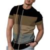 image:imageSOLY HUX Mens Summer Striped Color Block Tees Casual Crew Neck Short Sleeve T ShirtsMulticoloured Striped
