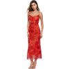 image:imageSOLY HUX Womens Floral Mesh Bodycon Cami Dress Cowl Neck Sleeveless Cocktail Party Wedding Guest Long Maxi DressesMulti Floral