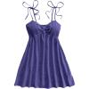 image:imageSOLY HUX Womens Tie Shoulder Y2k Cami Sun Dress Cute Spaghetti Strap Casual Summer A Line Short Mini DressesPure Dusty Blue