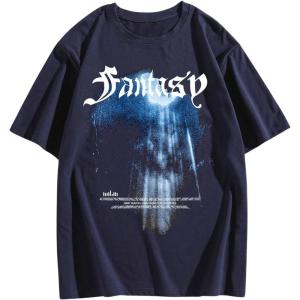 image:imageSOLY HUX Mens Letter Print Graphic T Shirt Short Sleeve Round Neck Summer Tee TopsDark Blue Graphic Printed