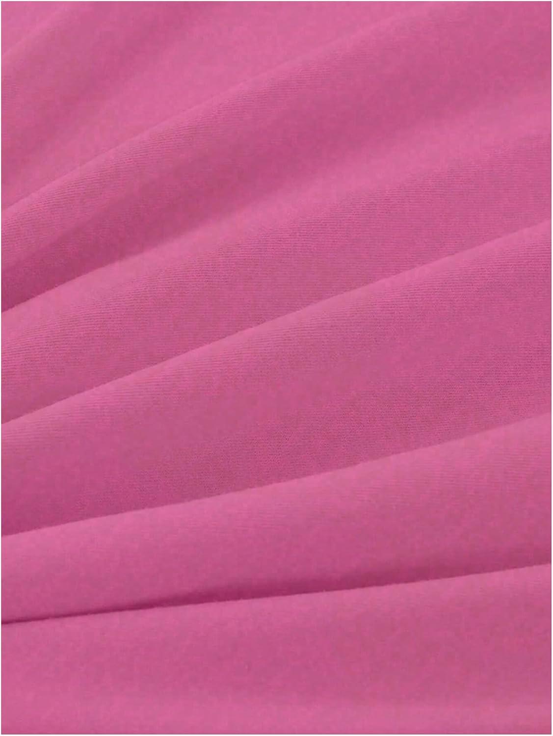 image:imageSOLY HUX Womens Letter Print Graphic Tees Crew Neck Short Sleeve Oversized T Shirt Vintage Summer TopsPink Letter