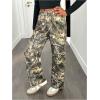 image:imageSOLY HUX Girls Camo Sweatpants Elastic Waist Baggy Wide Leg Casual Pants StreetwearArmy Green Camo