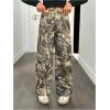 image:imageSOLY HUX Girls Camo Sweatpants Elastic Waist Baggy Wide Leg Casual Pants StreetwearArmy Green Camo