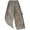 image:imageSOLY HUX Girls Leopard Wide Leg Pants Y2k Bow Cheetah Print Elastic Waist Baggy Long Pants TrousersBlack Leopard