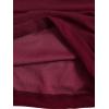 image:imageSOLY HUX Girls Square Neck Long Sleeve Ruched Bodycon Mini DressPlain Burgundy