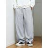 image:imageSOLY HUX Mens Athletic Sweatpants 2 Packs Drawstring Elastic Waist Wide Leg Baggy Sports PantsLight Grey and Dark Blue
