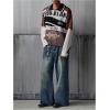 image:imageSOLY HUX Mens Baggy Jeans Vintage Straight Leg Loose Fit Skater Denim Pants StreetwearDark Wash