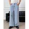 image:imageSOLY HUX Mens Baggy Jeans Vintage Straight Leg Loose Fit Skater Denim Pants StreetwearLight Blue