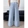 image:imageSOLY HUX Mens Baggy Jeans Vintage Straight Leg Loose Fit Skater Denim Pants StreetwearLight Blue