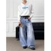 image:imageSOLY HUX Mens Baggy Jeans Vintage Straight Leg Loose Fit Skater Denim Pants StreetwearLight Wash