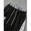 image:imageSOLY HUX Mens Baggy Sweatpants Y2k Striped Side Drawstring Elastic Waist Wide Leg Pants StreetwearMulticolor Striped