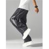 image:imageSOLY HUX Mens Baggy Track Pants Drawstring Elastic Waist Parachute Sweatpants StreetwearDark Grey