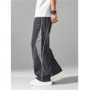 image:imageSOLY HUX Mens Baggy Track Pants Drawstring Elastic Waist Parachute Sweatpants StreetwearDark Grey
