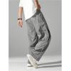 image:imageSOLY HUX Mens Baggy Track Pants Drawstring Elastic Waist Parachute Sweatpants StreetwearPure Grey