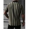 image:imageSOLY HUX Mens Casual Button Down Shirt Textured Short Sleeve Collared Summer ShirtsGreen