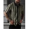 image:imageSOLY HUX Mens Casual Button Down Shirt Textured Short Sleeve Collared Summer ShirtsGreen