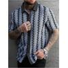 image:imageSOLY HUX Mens Casual Button Down Shirt Textured Short Sleeve Collared Summer ShirtsGrey
