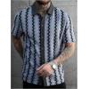 image:imageSOLY HUX Mens Casual Button Down Shirt Textured Short Sleeve Collared Summer ShirtsGrey