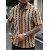 image:imageSOLY HUX Mens Casual Button Down Shirt Textured Short Sleeve Collared Summer ShirtsKhaki