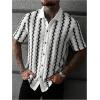 image:imageSOLY HUX Mens Casual Button Down Shirt Textured Short Sleeve Collared Summer ShirtsWhite