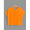 image:imageSOLY HUX Women Open Back Tops Workout Backless Tee Casual Athletic Shirts Short Sleeve Oversized Gym T ShirtPlain Orange
