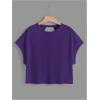 image:imageSOLY HUX Women Open Back Tops Workout Backless Tee Casual Athletic Shirts Short Sleeve Oversized Gym T ShirtSolid Purple