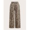 image:imageSOLY HUX Womens 2 Piece Baggy Pants Leopard Camo Print Elastic Waist Wide Leg Long Trousers StreetwearMulticoloured