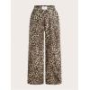image:imageSOLY HUX Womens 2 Piece Baggy Pants Leopard Camo Print Elastic Waist Wide Leg Long Trousers StreetwearMulticoloured