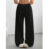 image:imageSOLY HUX Womens Baggy Sweatpants Drawstring Waist Wide Leg Loose Casual Long PantsPure Black