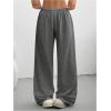 image:imageSOLY HUX Womens Baggy Sweatpants Drawstring Waist Wide Leg Loose Casual Long PantsPure Dark Grey