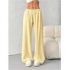 image:imageSOLY HUX Womens Baggy Sweatpants Drawstring Waist Wide Leg Loose Casual Long PantsPure Yellow