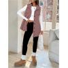 image:imageSOLY HUX Womens Button Down Fleece Outerwear Vest Sleeveless Teddy Jacket Coat Fall Winter ClothesDusty Purple