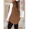 image:imageSOLY HUX Womens Button Down Fleece Outerwear Vest Sleeveless Teddy Jacket Coat Fall Winter ClothesPlain Brown