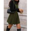 image:imageSOLY HUX Womens Corduroy Overall Mini Dress Sleeveless Square Neck A Line Pinafore DressesPure Green