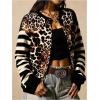 image:imageSOLY HUX Womens Leopard Cardigan Sweater Y2k Striped Button Down Long Sleeve Crewneck Colorblock Trendy TopsMulticolor Striped