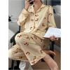 image:imageSOLY HUX Womens Long Sleeve Fall Pajamas Cute Print 2 Piece Sleepwear Matching Shirts and Pants Lounge SetYellow Graphic