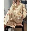 image:imageSOLY HUX Womens Long Sleeve Fall Pajamas Cute Print 2 Piece Sleepwear Matching Shirts and Pants Lounge SetYellow Graphic